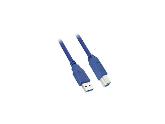 Front. Nippon Labs - Nippon Labs 10ft.USB 3.0 Type A Male to B Male Cable for Printer and Scanner 50USB3-AB-10, Blue.