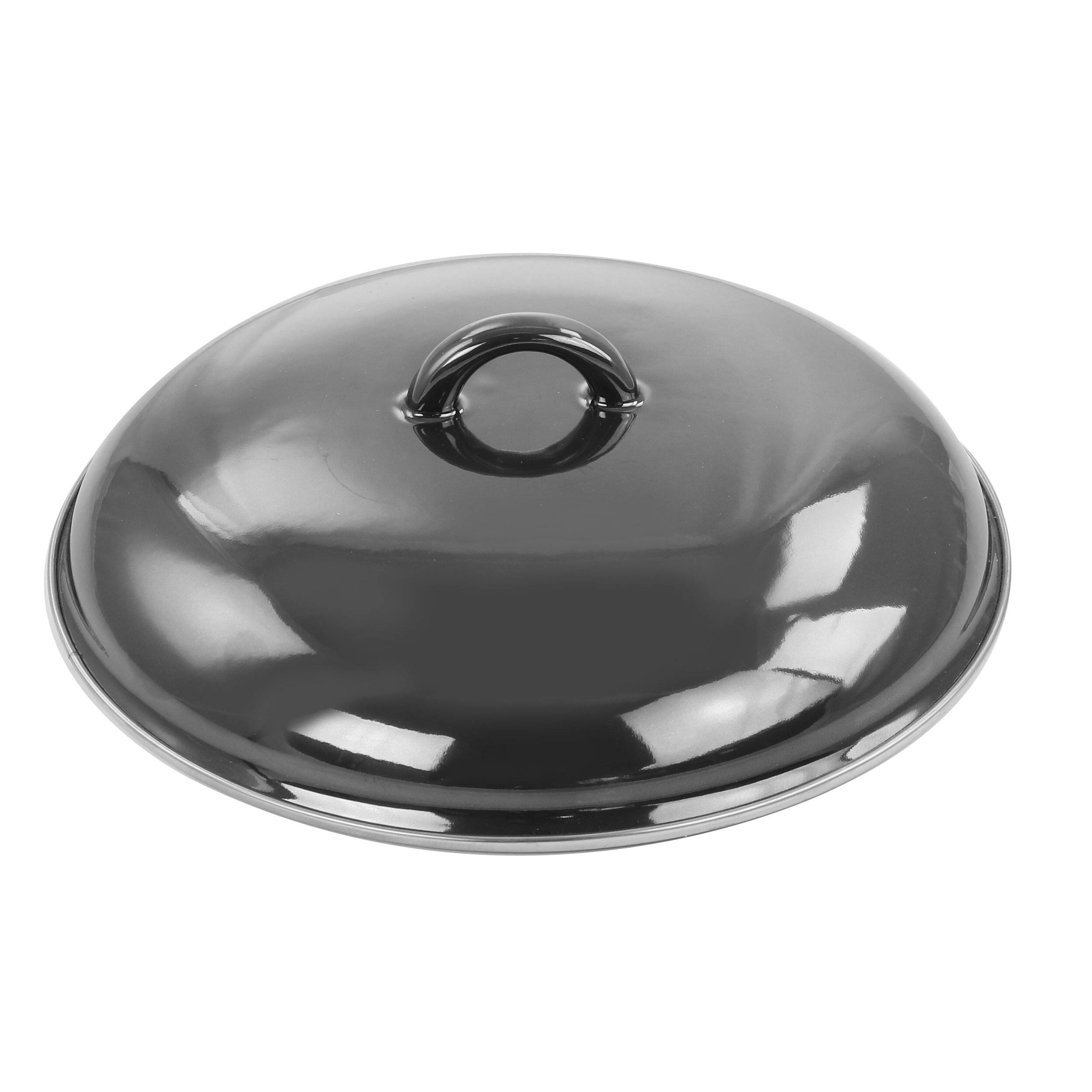 Alt View 3. Gibson - Gibson 6.5 Quart Steel Casserole with Lid - Silver.