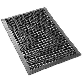 GRIDMANN - Restaurant Floor Mats - Anti-Fatigue Non-Slip Rubber Drainage Mats - Black