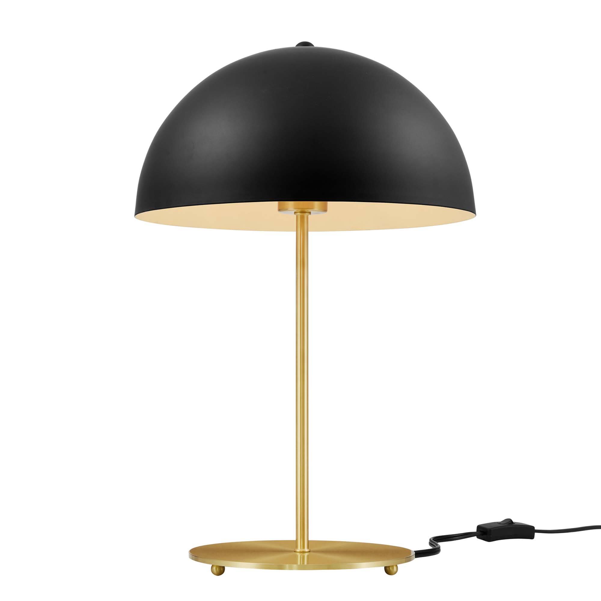 Alt View 2. Modway - Ideal Metal Table Lamp by Modway - Black Satin Brass.