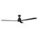 Alt View 4. Parrot Uncle - 52" Modern 3-Blade Ceiling Fan with Reversible DC Motor, 6-Speed, Remote Control, No Light - Black.
