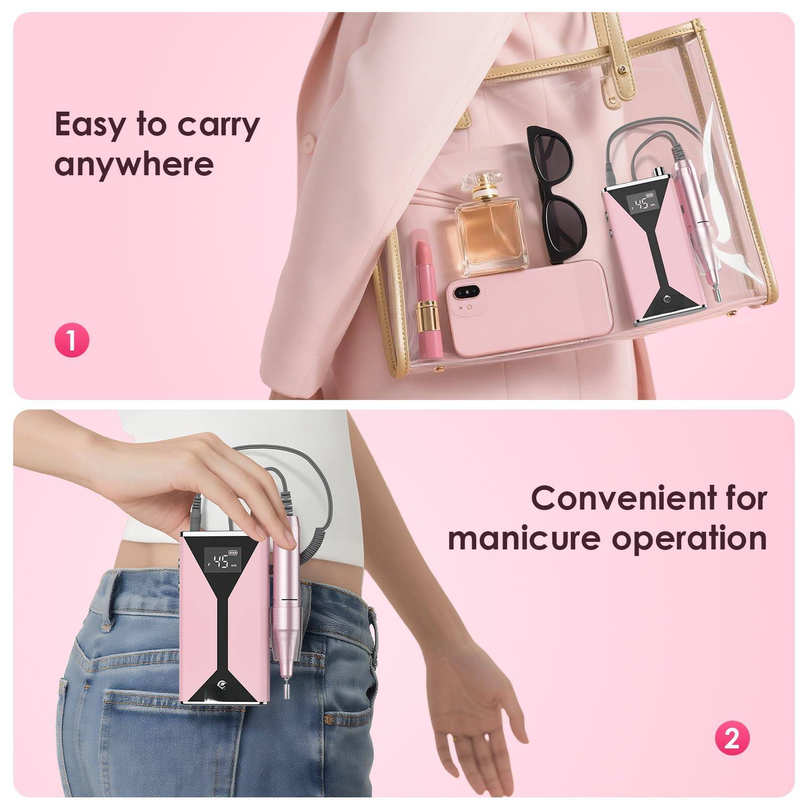 1. Easy to carry anywhere

2. Convenient for manicure operation