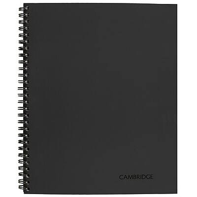 Front. Mead - 1-Subject Professional Notebooks, 8.5" x 11", Wide Ruled, 80 Sheets - Black.