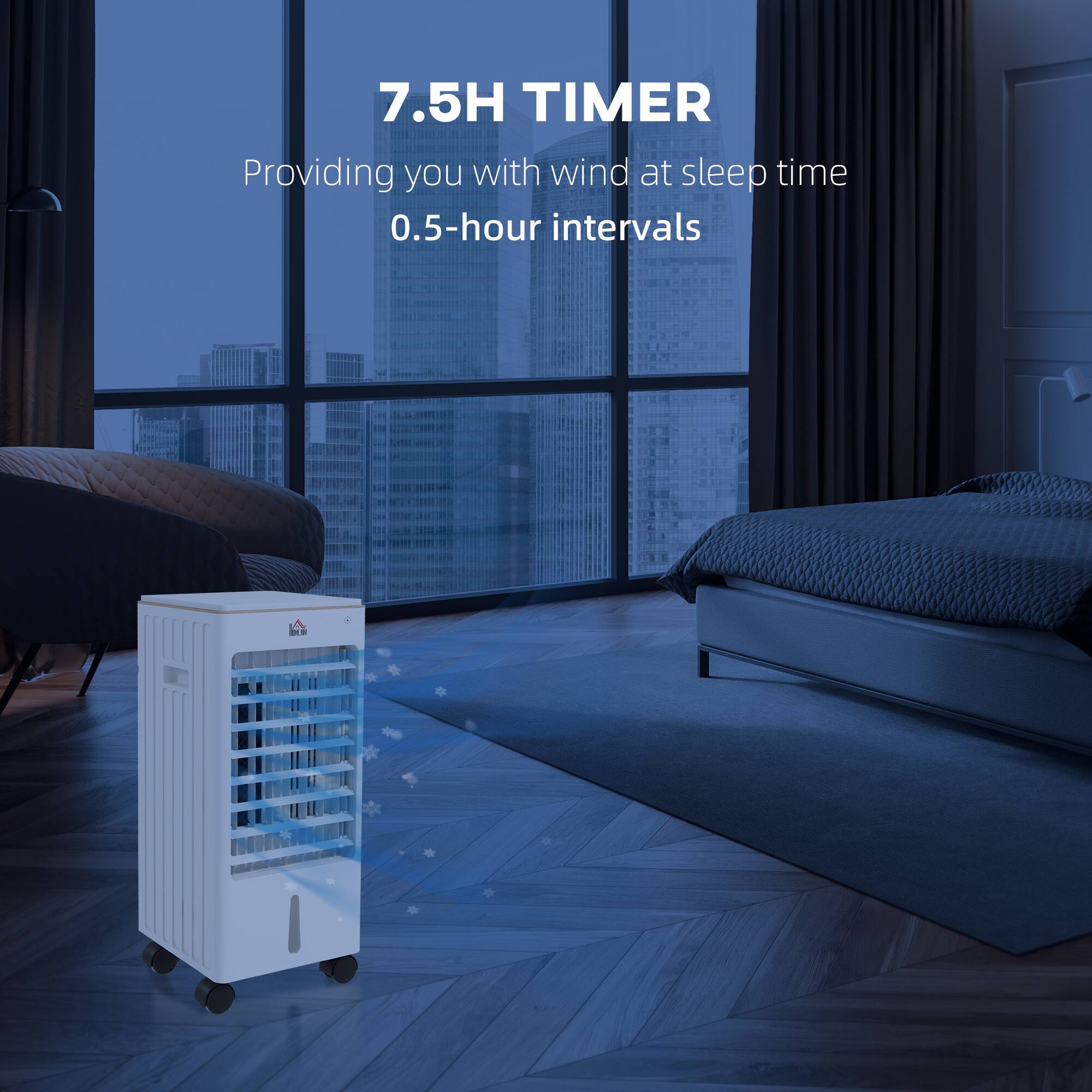 7.5H TIMER  
Providing you with wind at sleep time 0.5-hour intervals