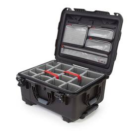 NANUK - 950 Wheeled Waterproof Hard Case with 4-Pocket Lid Organizer and Padded Divider for Camera, Black