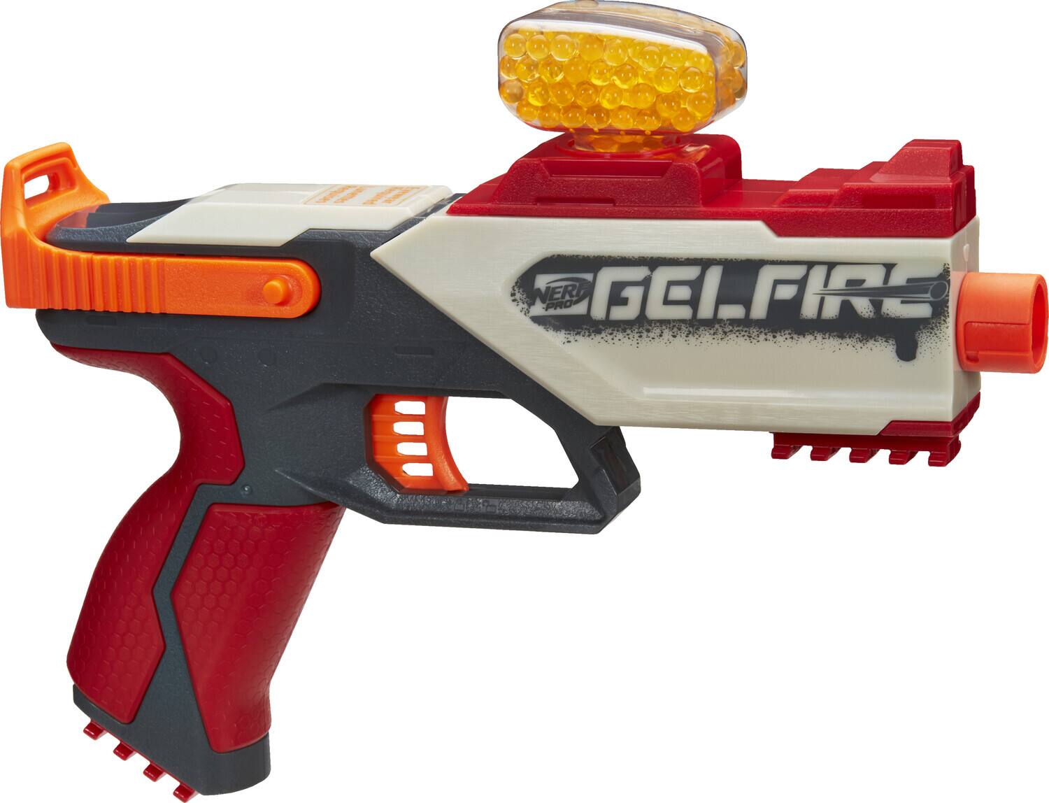 The text on the image is "NERF PRO GELFIRE."