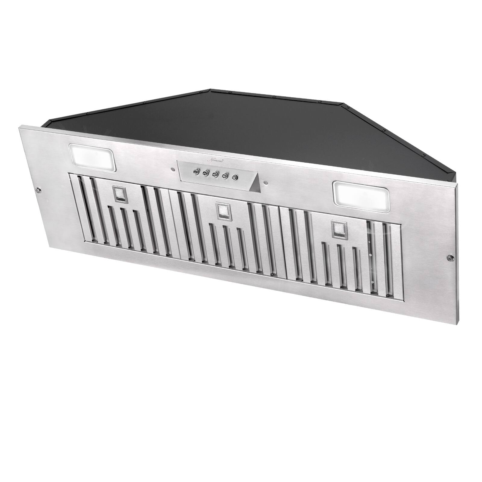 Angle. Akicon - Akicon 36 in. 600 CFM Ducted Range Hood Insert in Stainless Steel - Stainless steel.