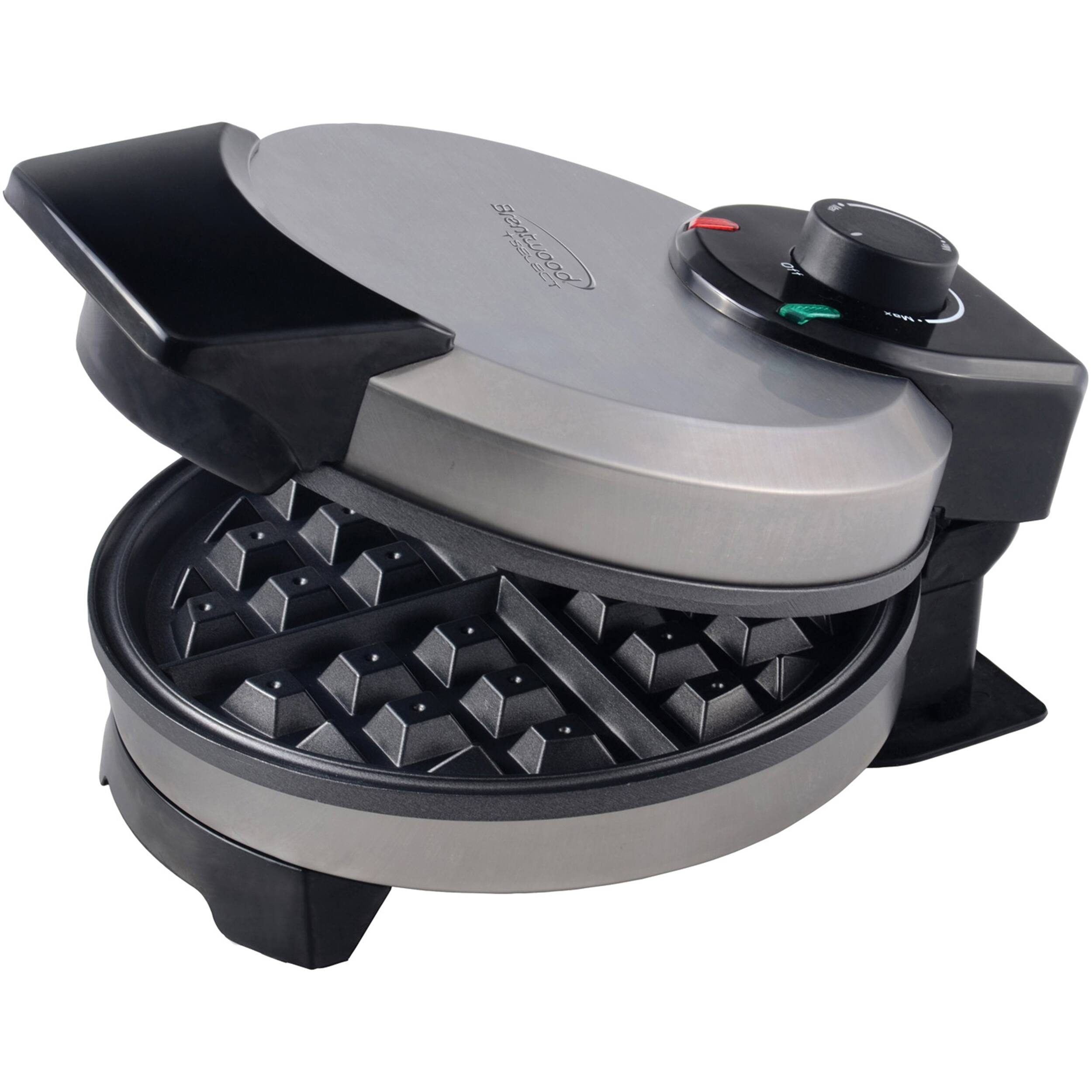 Alt View 3. Brentwood - Brentwood Select Nonstick Belgian Waffle Maker in Stainless Steel - Silver.