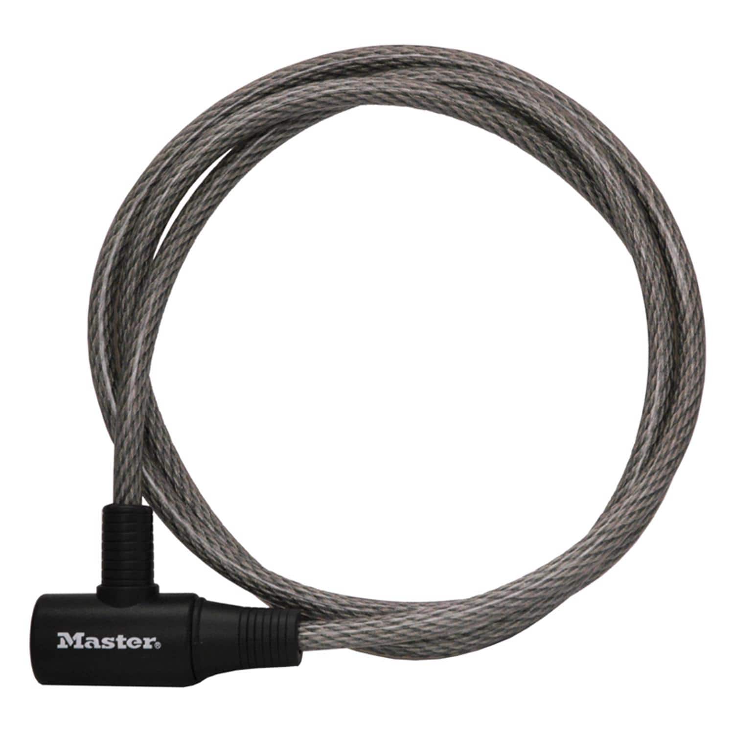 Master Lock - 3/8 in D X 72 in L Vinyl Coated Steel Locking Cable - Gray
