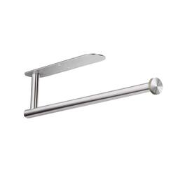 Dazzed Corner - Stainless Steel Paper Towel Holders, Self-Adhesive or Screws Mount Towel Bar - Silver