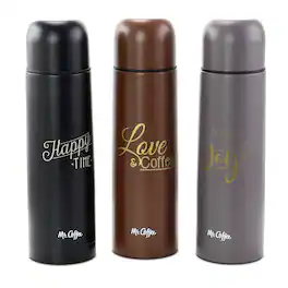 Mr. Coffee - Luster Javelin 3 Piece 16 Ounce Stainless Steel Thermal Travel Bottle Set Colors - Assorted