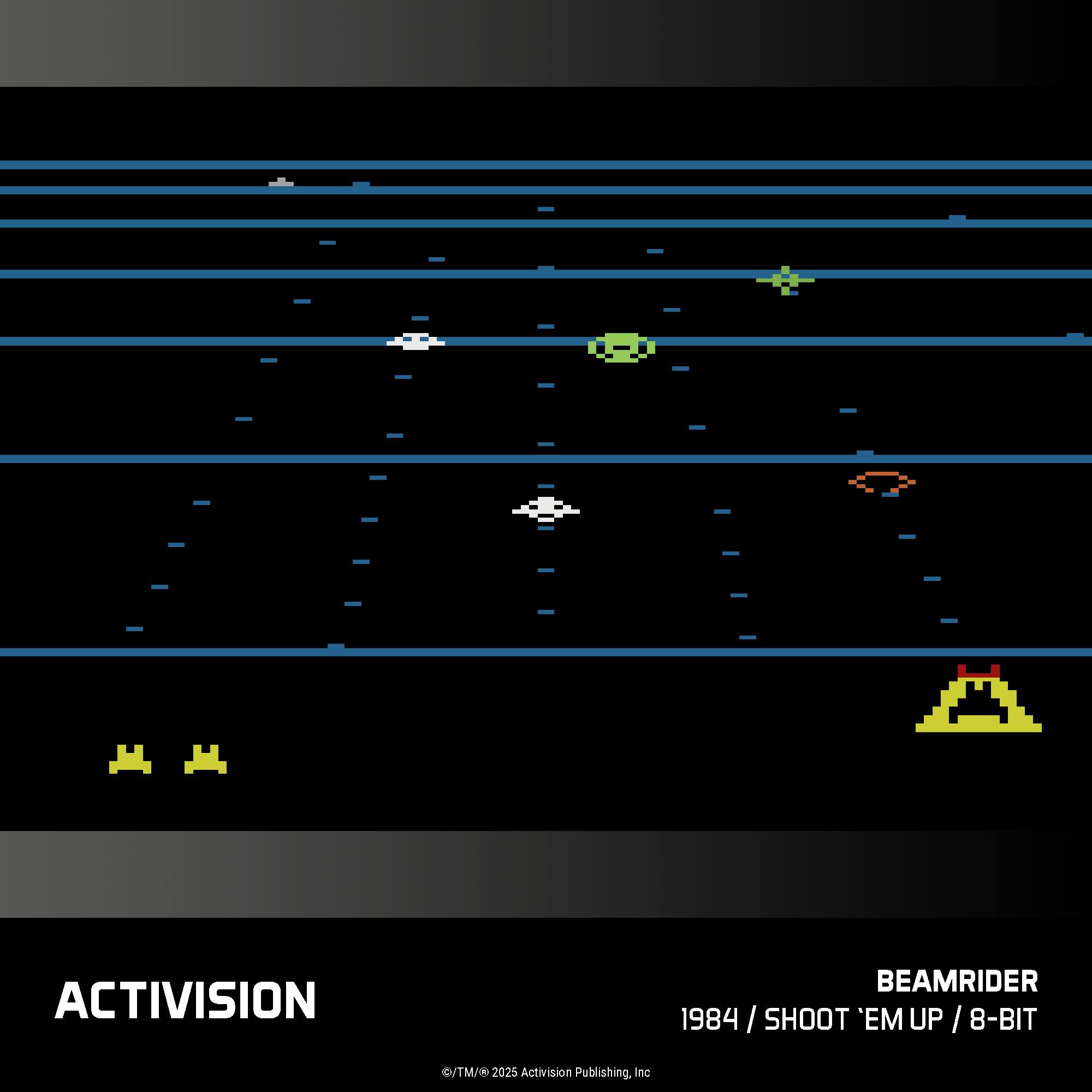 ACTIVISION BEAMRIDER 1984 / SHOOT 'EM UP / 8-BIT  
©/TM/ © 2025 Activision Publishing, Inc.