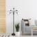 Alt View 12. Simple Designs - Simple Designs 5 Light Adjustable Gooseneck Floor Lamp - Black/White Shades.