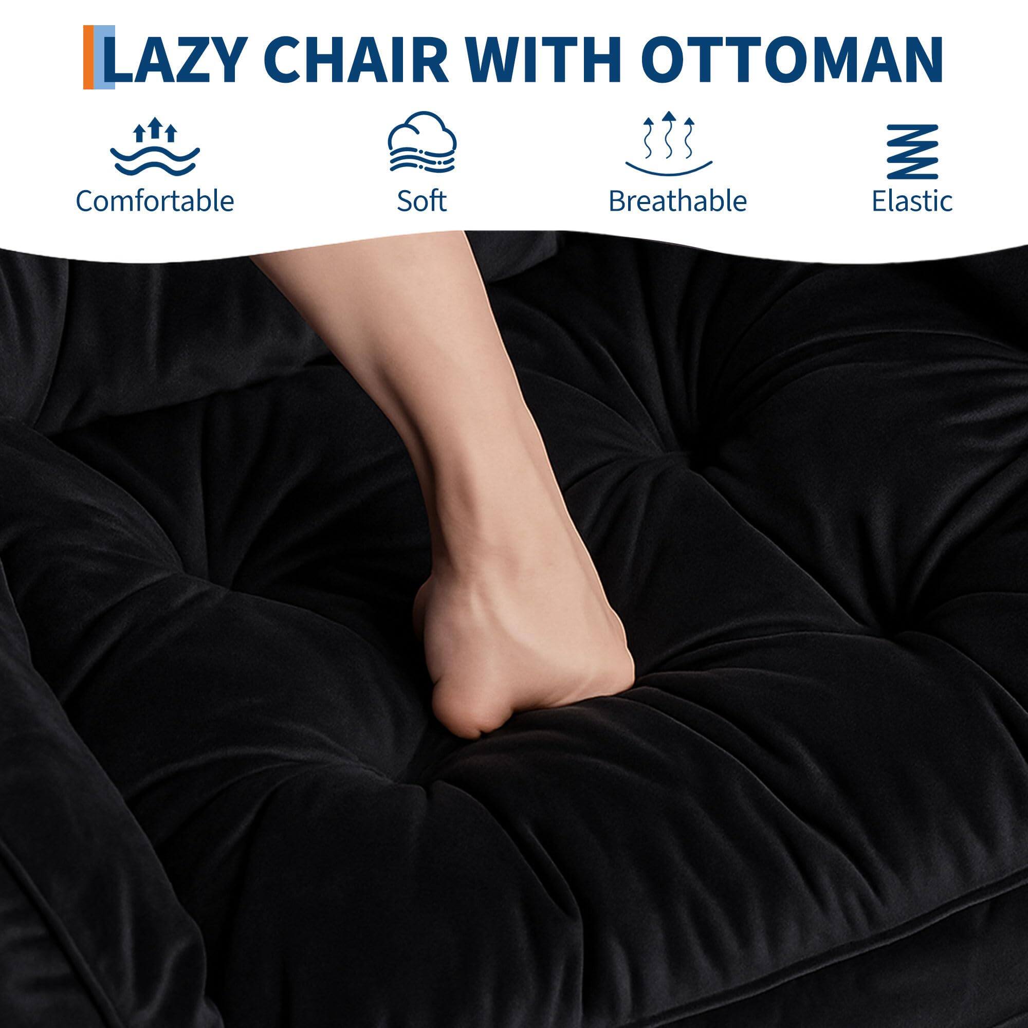 LAZY CHAIR WITH OTTOMAN

- Comfortable
- Soft
- Breathable
- Elastic