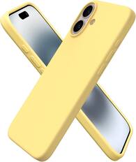 Front. Ornarto - ORNARTO Designed for iPhone 16 Plus Case 6.7", Liquid Silicone 3 Layers Full Covered Protective Cover-Buttercream Yellow - Buttercream Yellow.