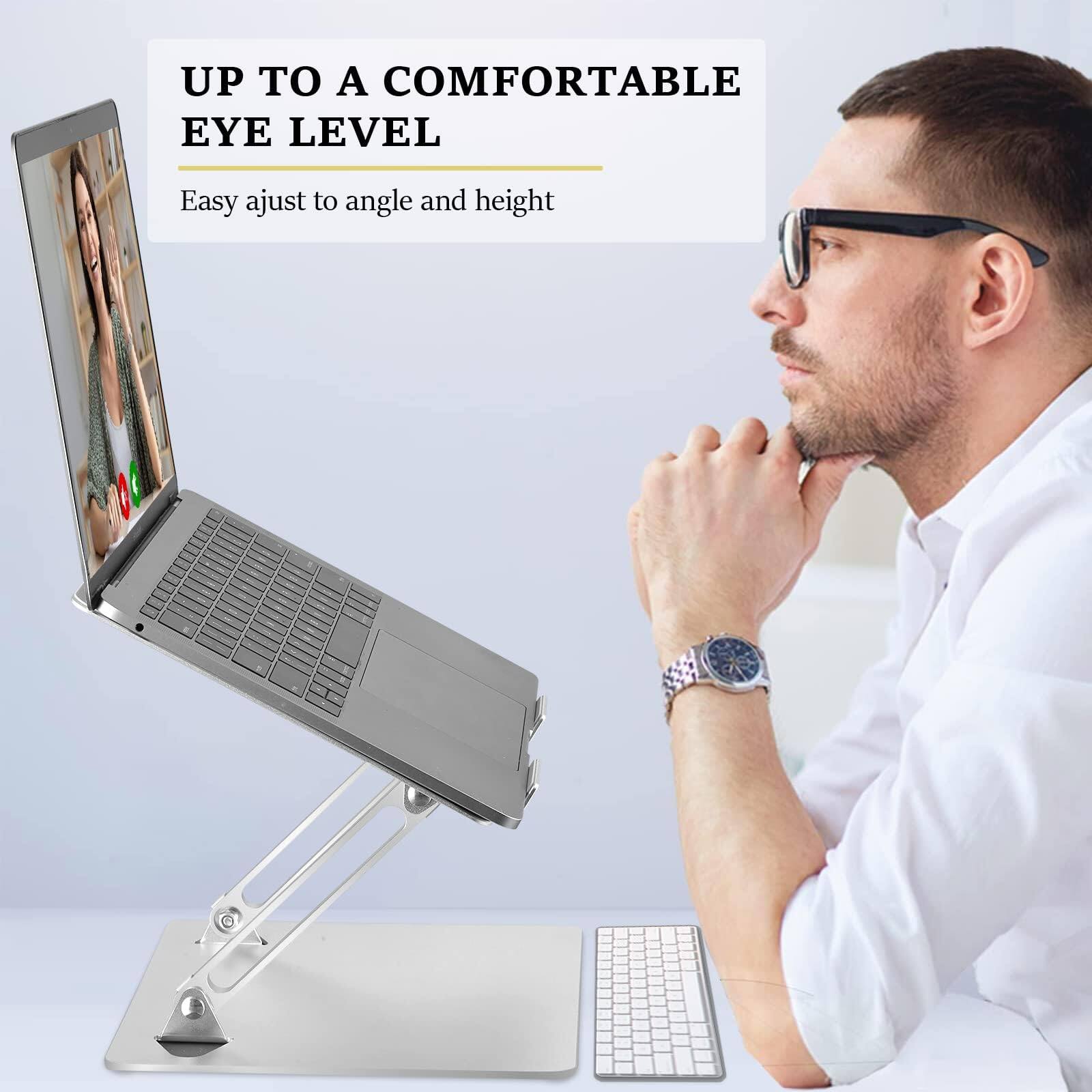 UP TO A COMFORTABLE EYE LEVEL  
Easy adjust to angle and height