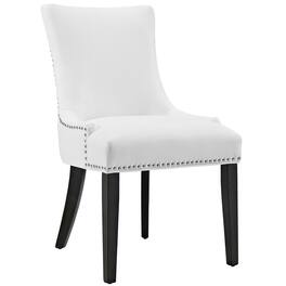 Marquis Vegan Leather Dining Chair by Modway - White