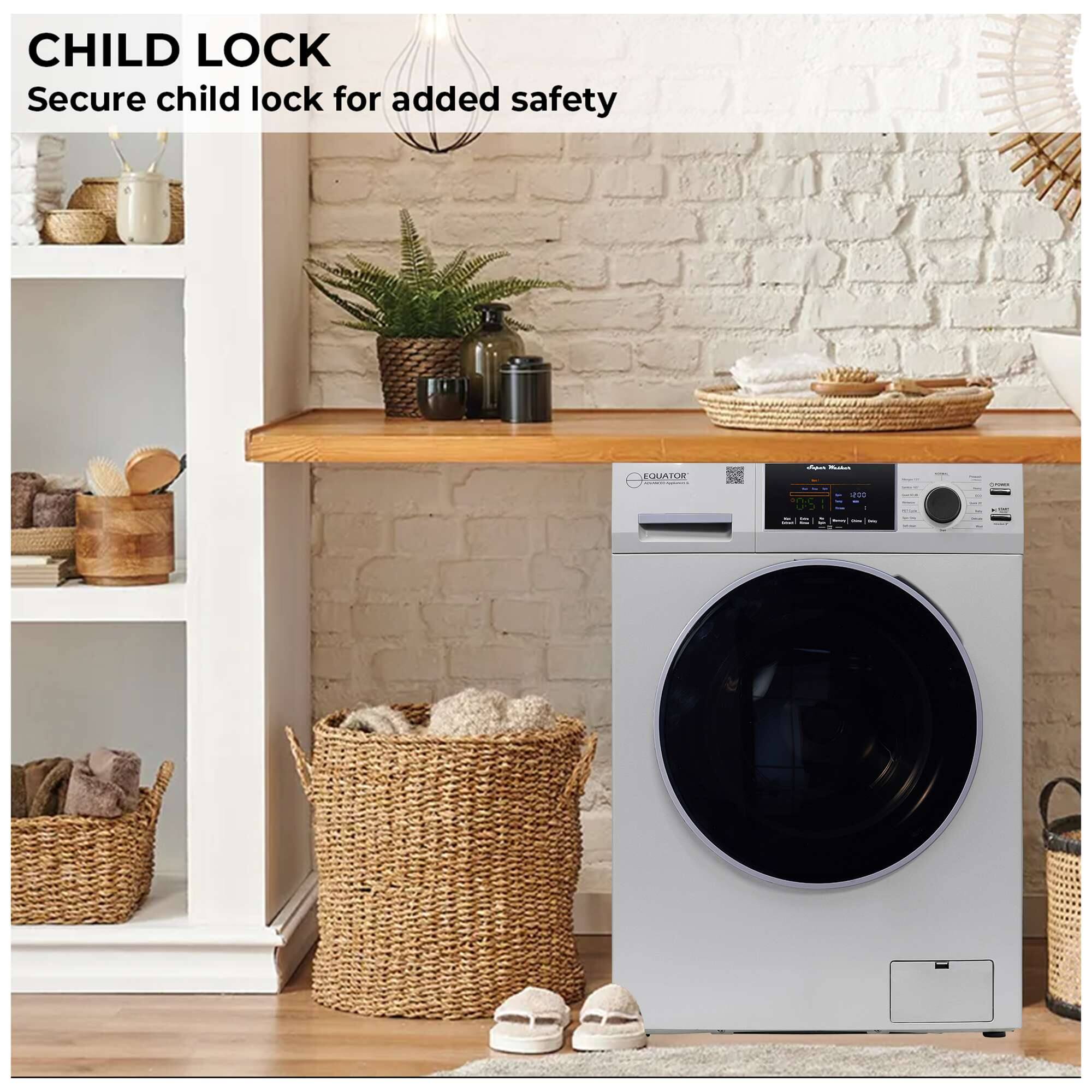 CHILD LOCK  
Secure child lock for added safety