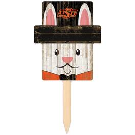 Fan Creations - Oklahoma State Cowboys 16" x 19" Easter Bunny Yard Stake - Multicolor