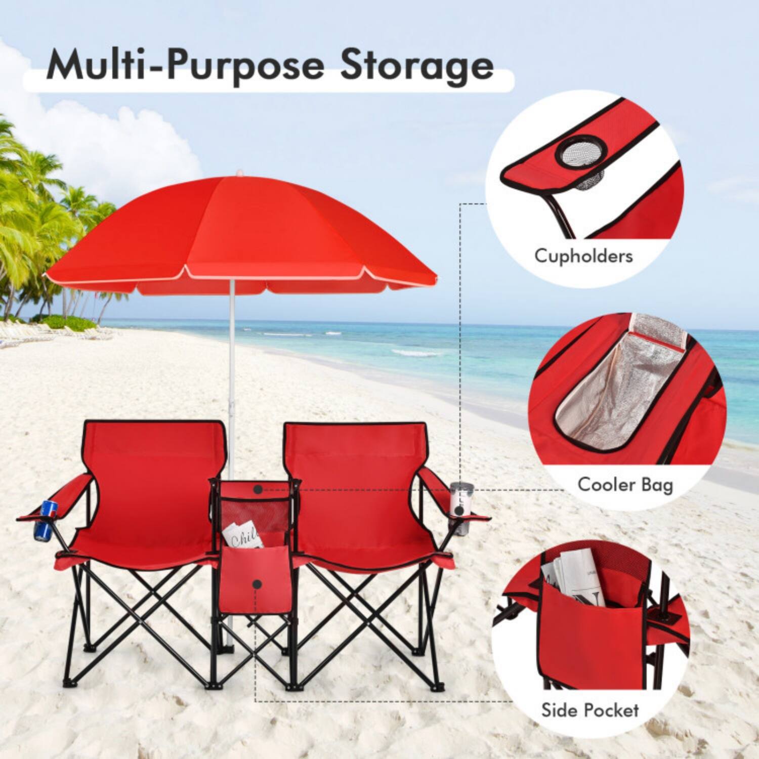 Multi-Purpose Storage

- Cupholders
- Cooler Bag
- Side Pocket