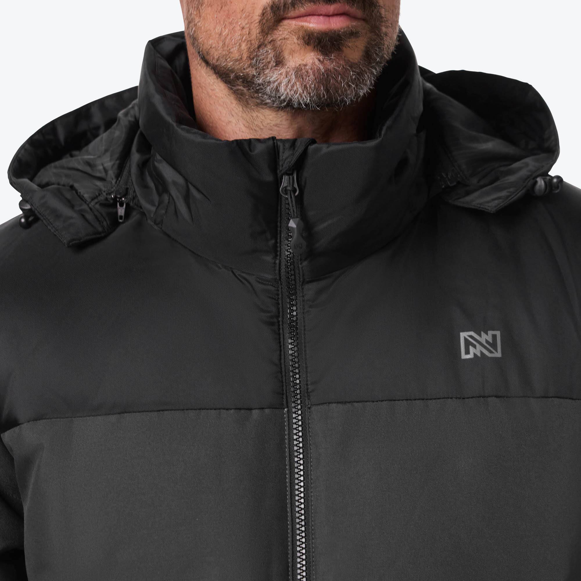 Alt View 3. Mobile Warming - Men's Summit Down Heated Jacket - Grey and Black.