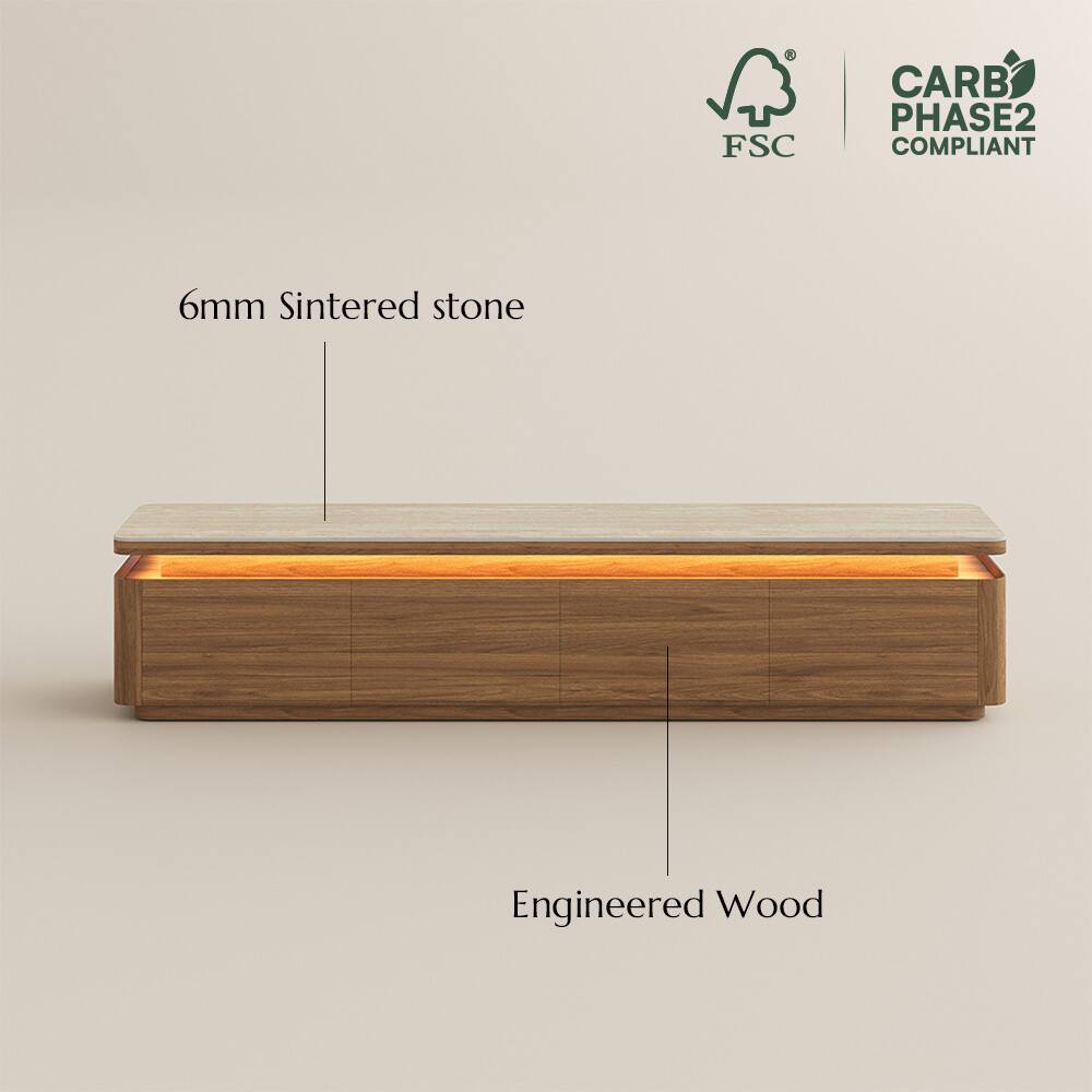 FSC CARB PHASE2 COMPLIANT  
6mm Sintered stone  
Engineered Wood