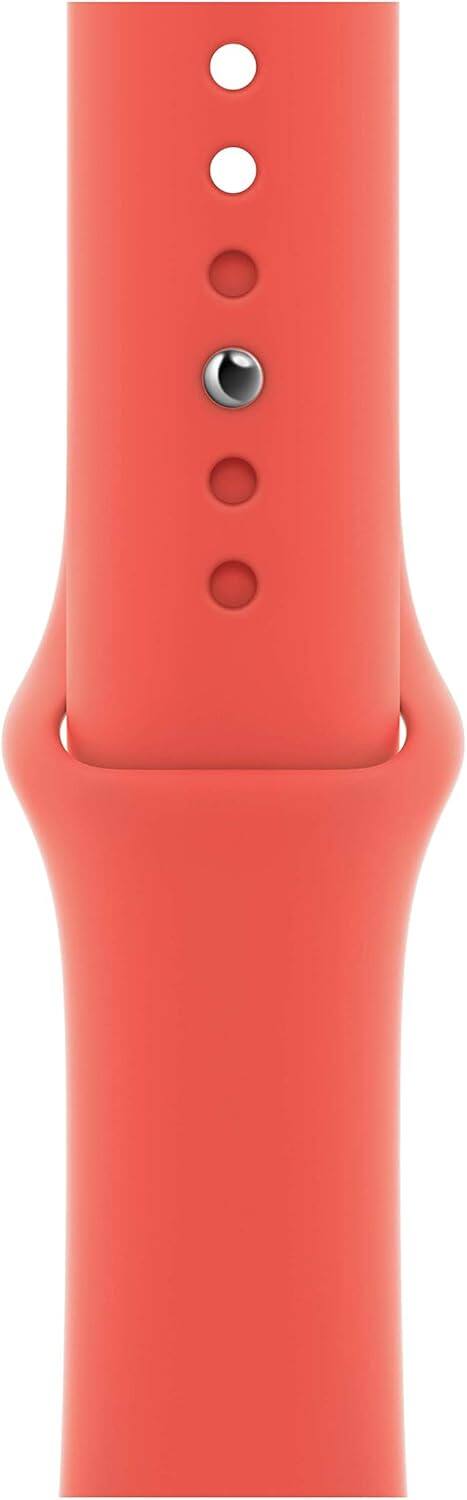 Alt View 1. Apple - Apple Watch Band - Sport Band (44mm) - Pink Citrus - Regular - Pink.