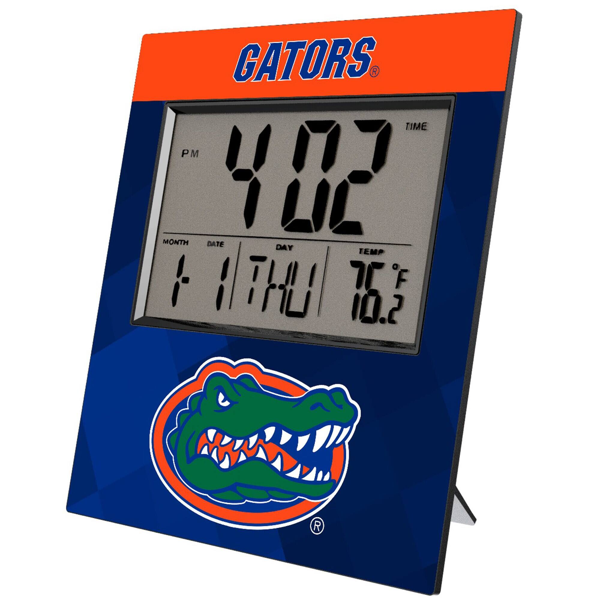 Keyscaper - Florida Gators Color Block Digital Desk Clock - Multicolor