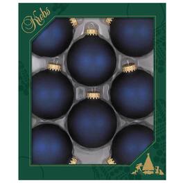Christmas by Krebs Midnight Haze Ball Ornaments 2-5/8 in. (Case of 12) - Blue