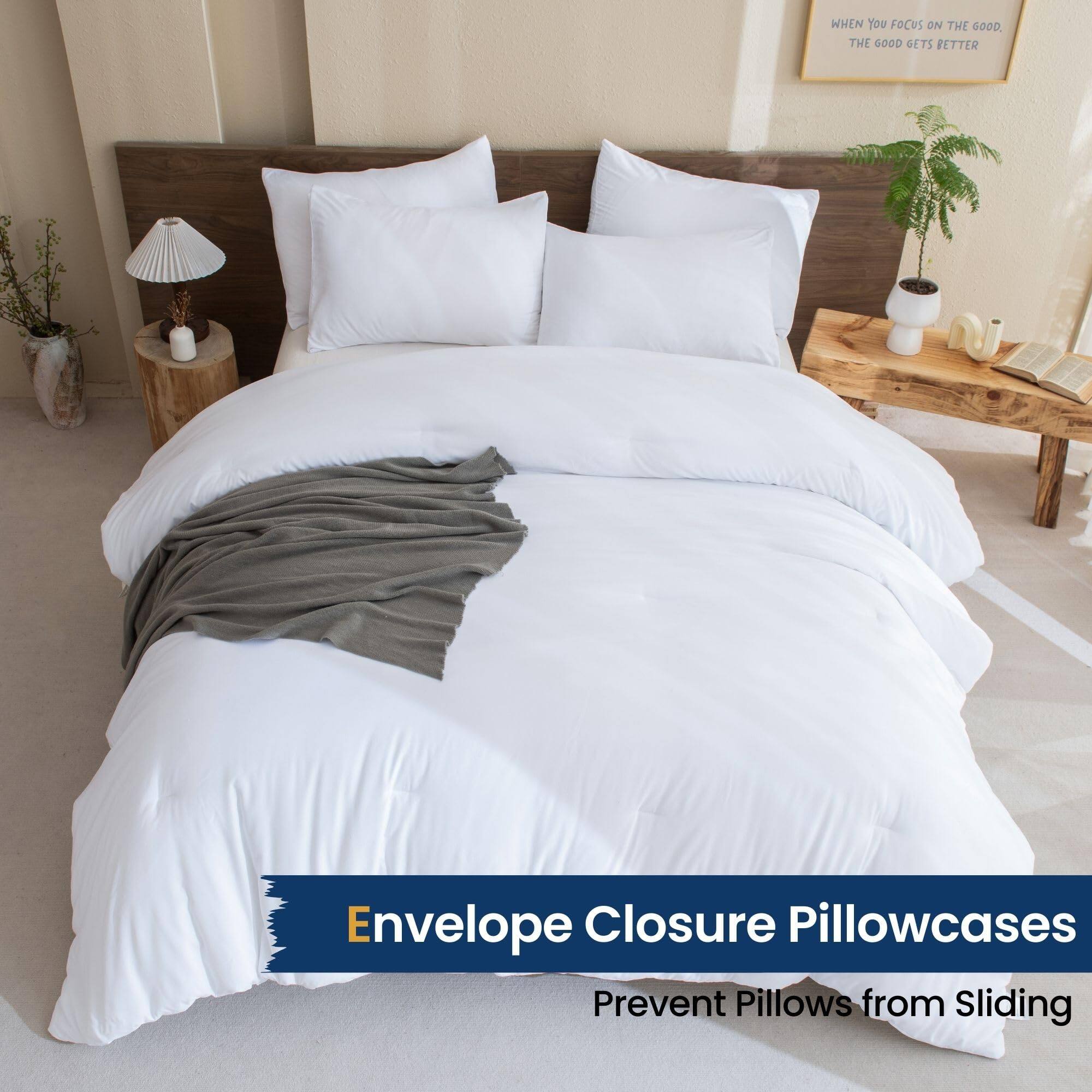 Envelope Closure Pillowcases  
Prevent Pillows from Sliding  

When You Focus on the Good, the Good Gets Better