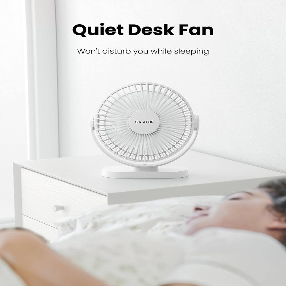 Quiet Desk Fan  
Won't disturb you while sleeping  
GAIATOP