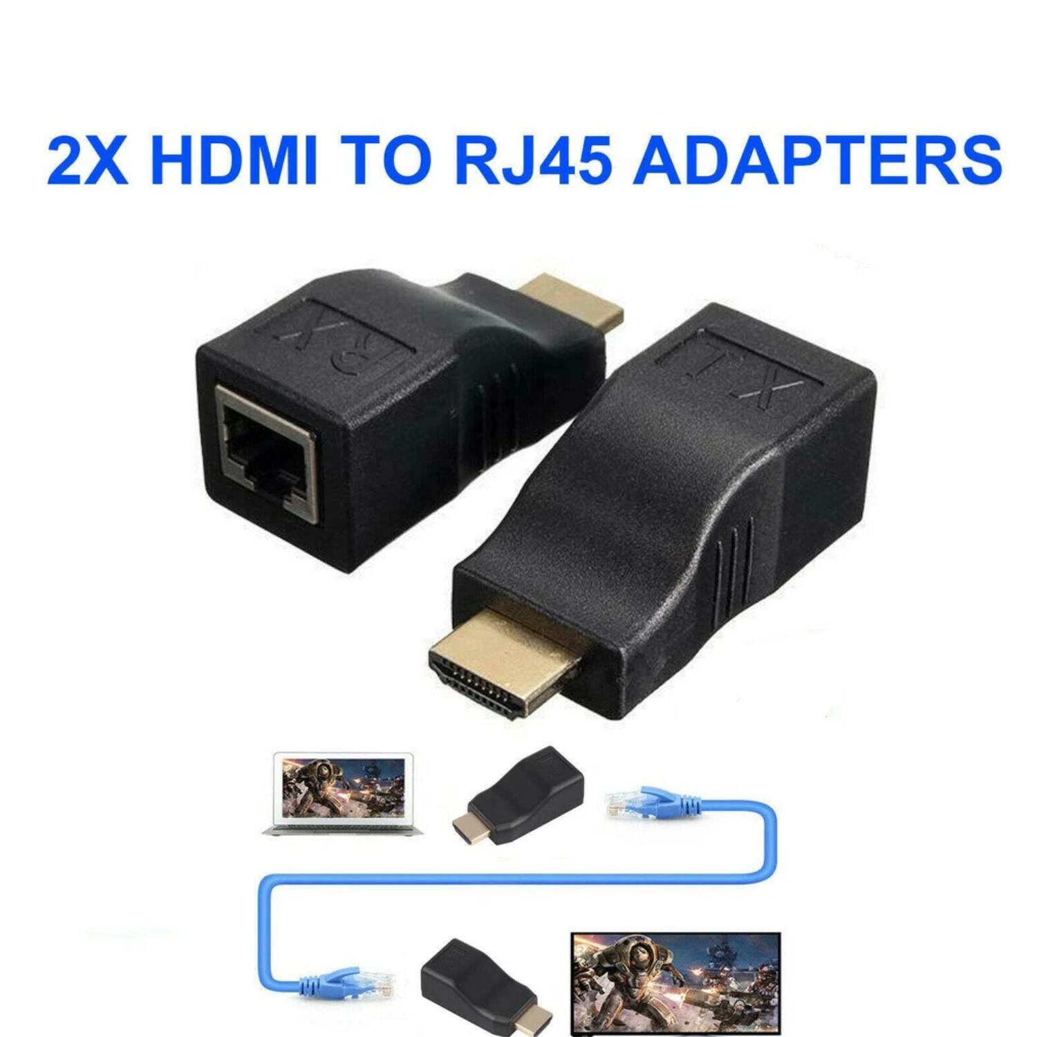 2X HDMI TO RJ45 ADAPTERS