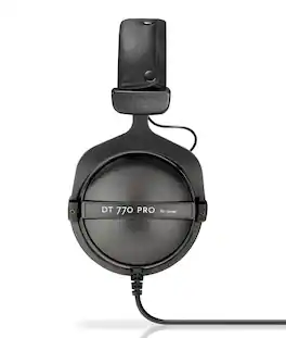 Beyerdynamic - DT 770 PRO 80 Ohm Over-Ear Studio Headphones in Gray. Enclosed Design, Wired for Professional Recording and
