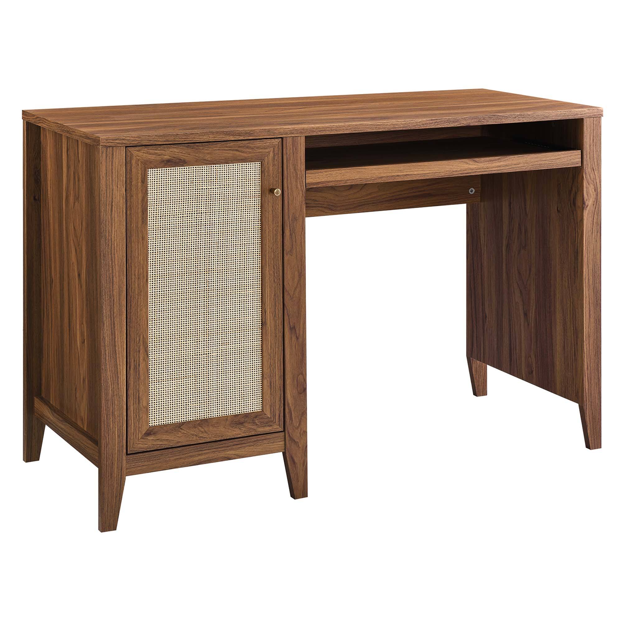 Angle. Modway - Soma 47" Office Desk by Modway - Walnut.