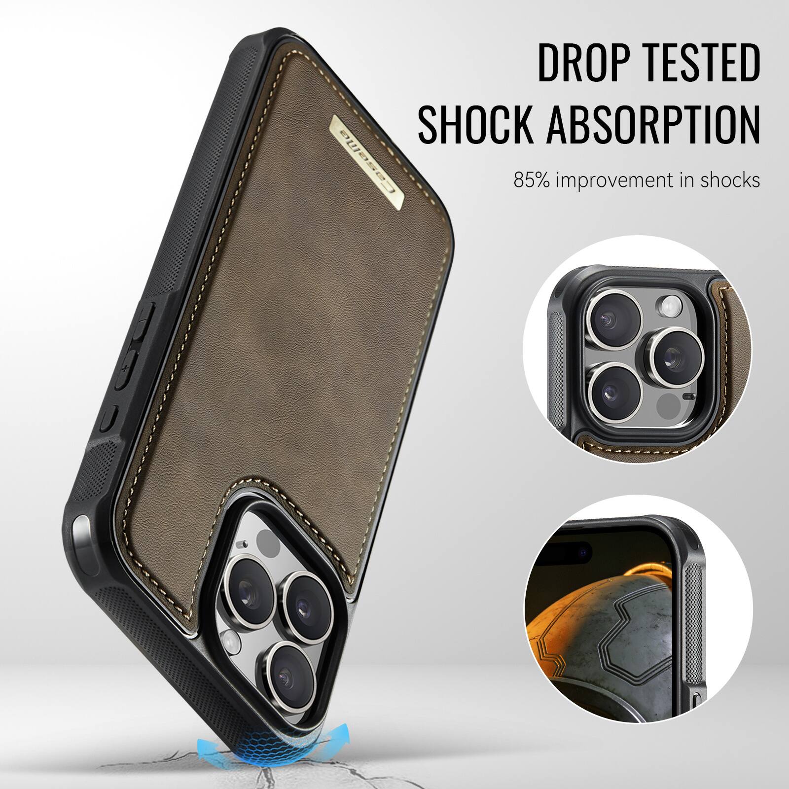 DROP TESTED  
SHOCK ABSORPTION  
85% improvement in shocks