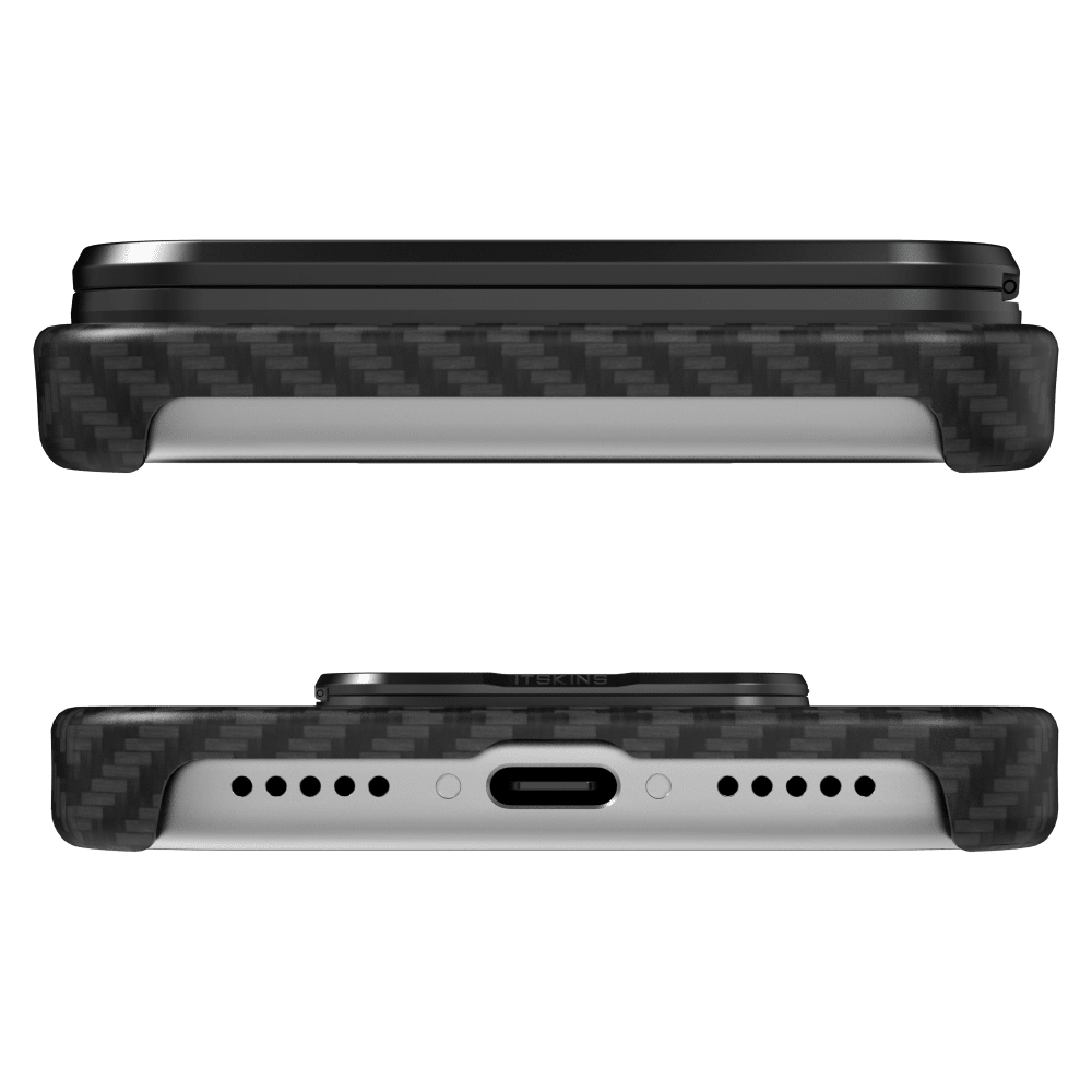 Alt View 3. Itskins - Supreme R Eclipse Stand MagSafe Case for Apple iPhone 18 Pro Max / 17 Pro Max - Black.