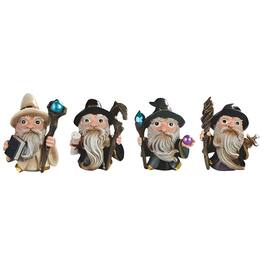 FC Design - 4-PC Set 3.5"H Wizard Set Figurine Statue Office Desk Tabletop Home Decor Gift - Multi-Color