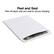 Peel and Seal
Peel off paper strip and seal for secure shipping