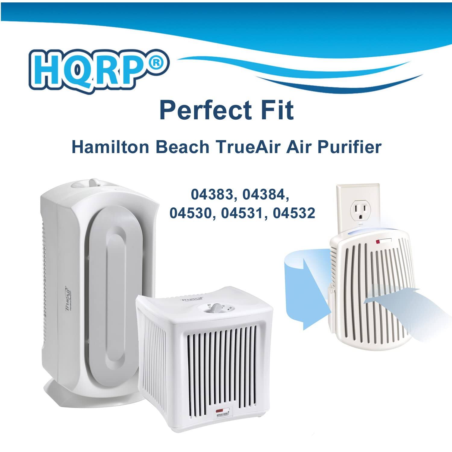 HQRP Perfect Fit Hamilton Beach TrueAir Air Purifier 04383, 04384, 04530, 04531, 04532
