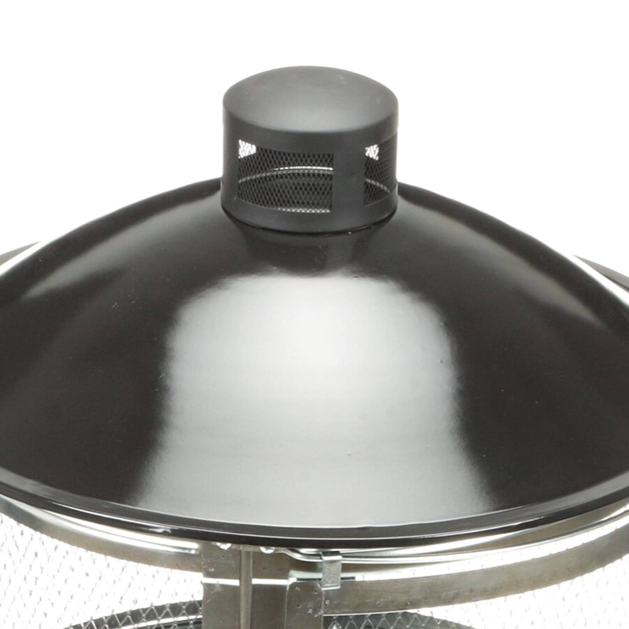 Alt View 5. Four Seasons Courtyard - Four Seasons Courtyard Portable Fire Pit, 28" Outdoor Fireplace w/ Sliding Door - Black.