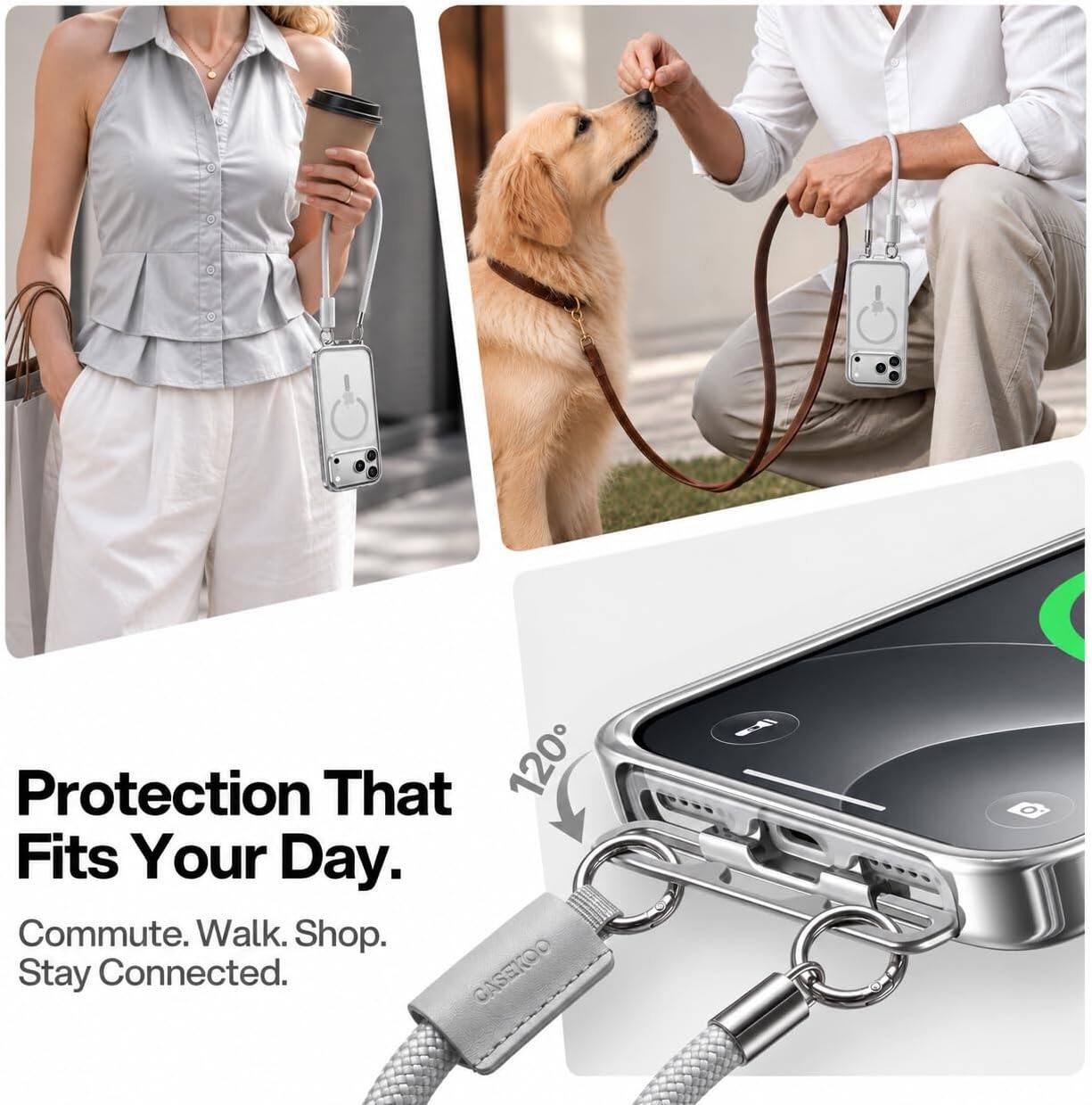 Protection That Fits Your Day.  
Commute. Walk. Shop. Stay Connected.  
CASEKOO