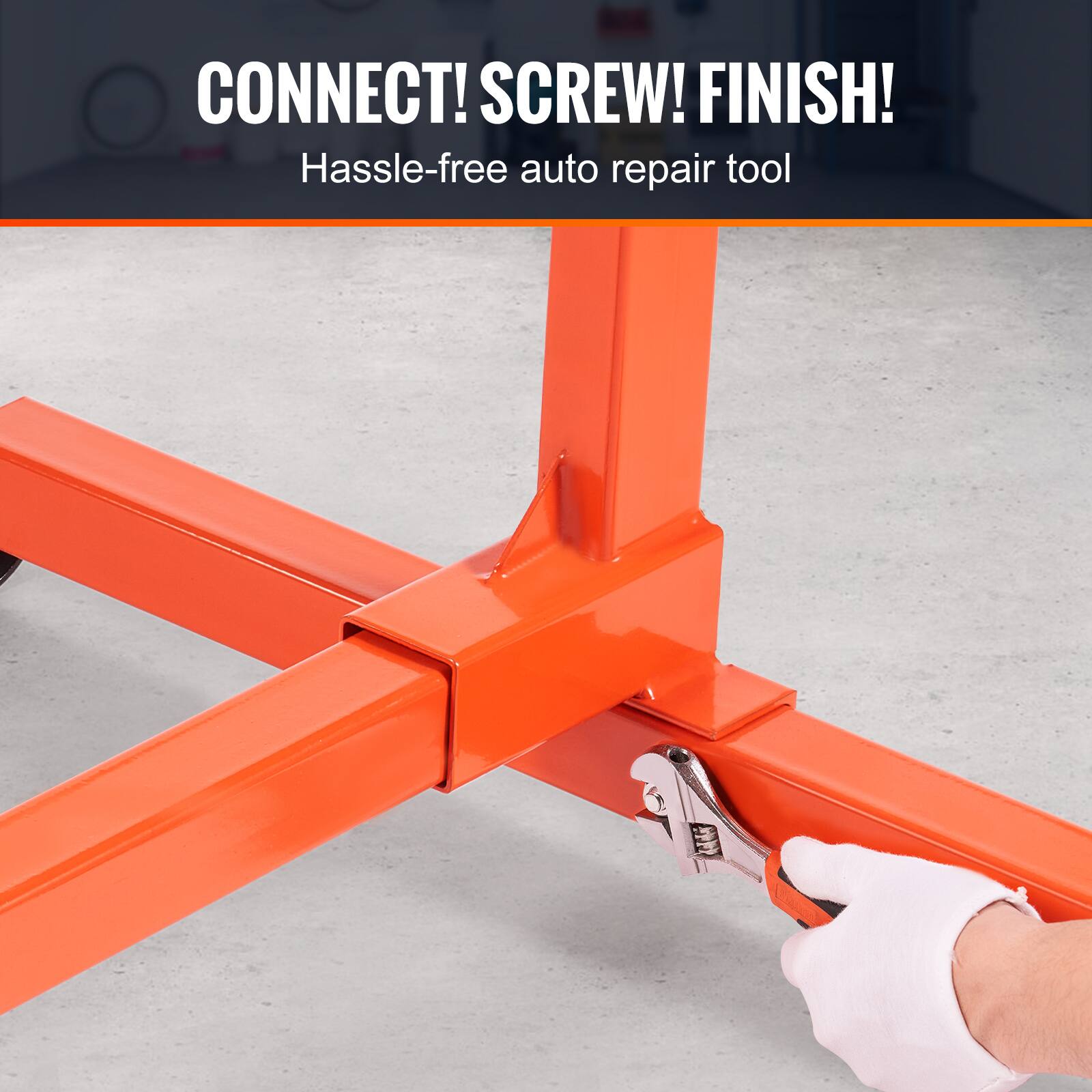 CONNECT! SCREW! FINISH!  
Hassle-free auto repair tool