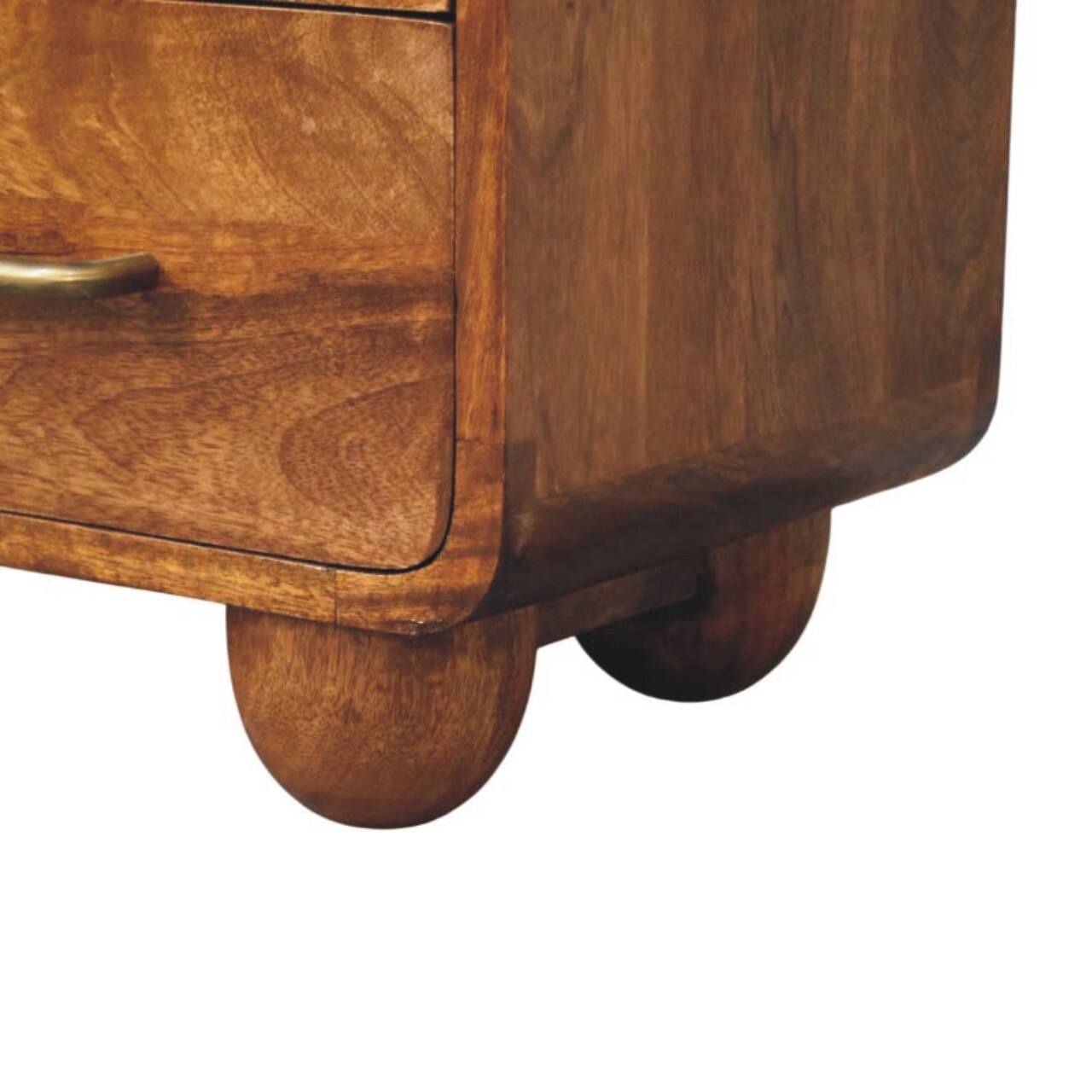 Alt View 4. Artisan Furniture - Artisan Furniture Solid Wood Three Drawer Mini Chest, Brown - Brown.