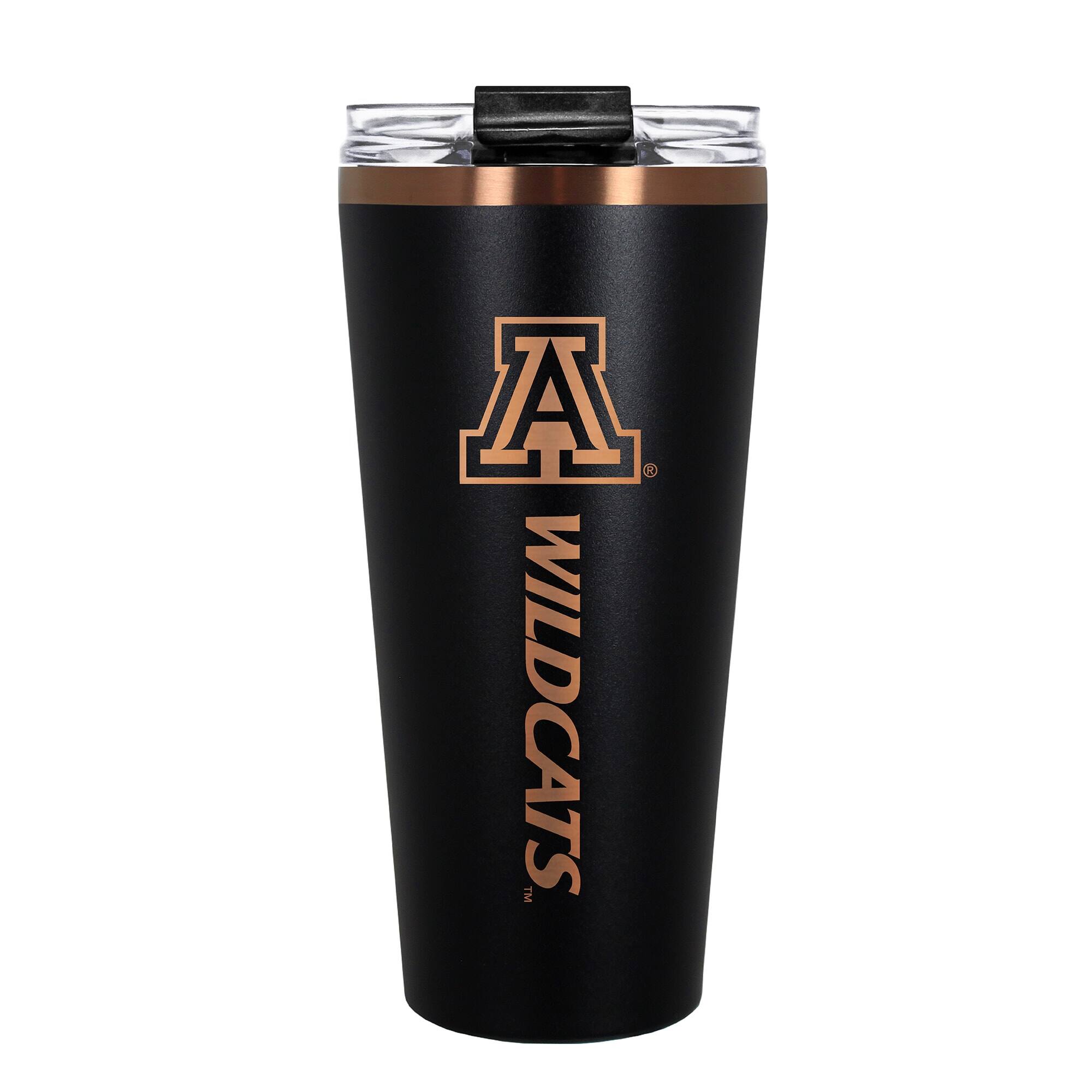 Front. Great American Products - Arizona Wildcats 30oz. Big Slim Tumbler - Black.