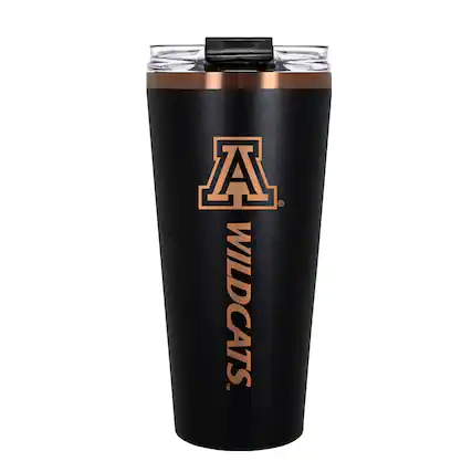 Front. Great American Products - Arizona Wildcats 30oz. Big Slim Tumbler - Black.