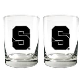 Great American Products - Syracuse Orange 15oz. Legacy Rocks Glass Set - Multicolor