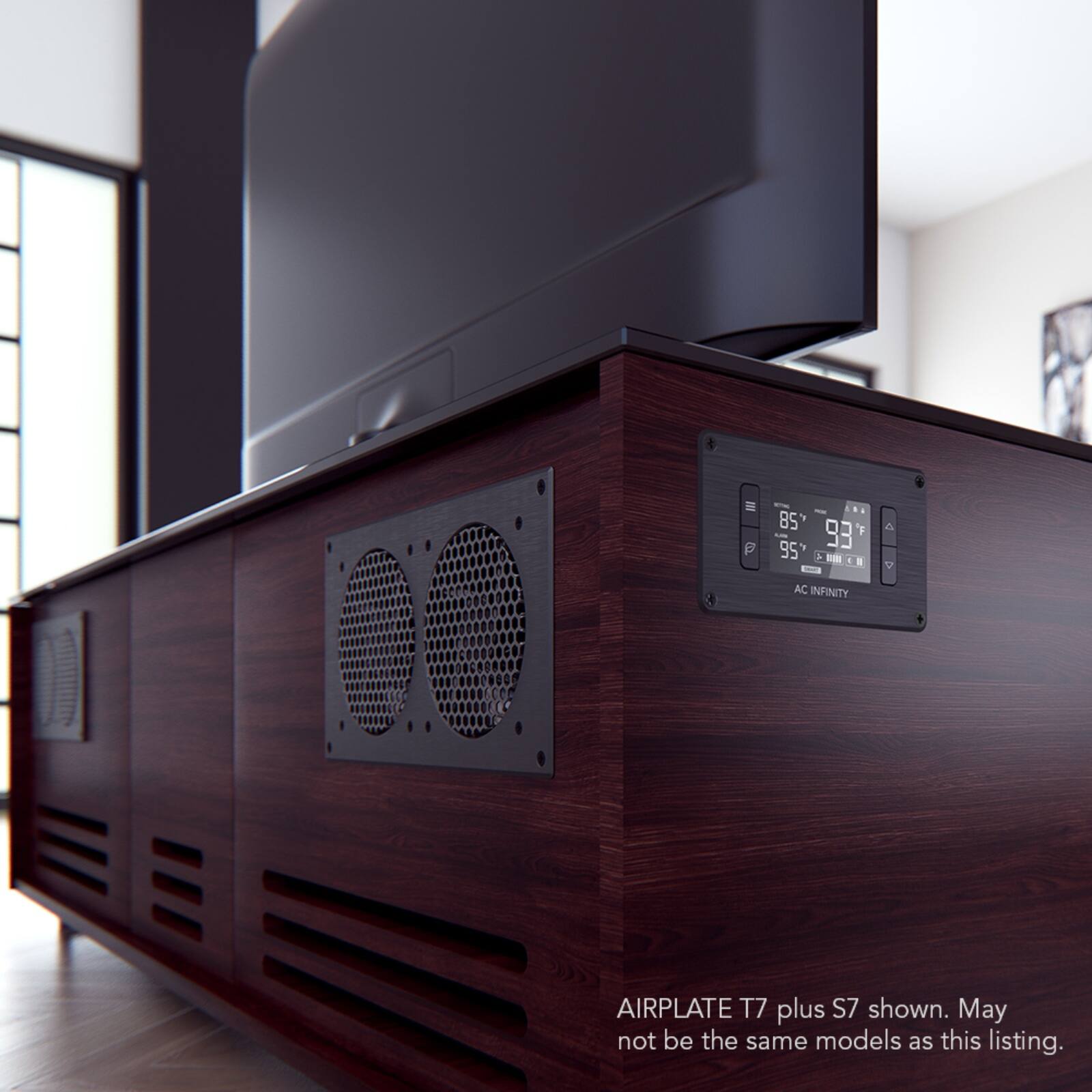 e
28 F '2 'n 93 un
AC INFINITY
AIRPLATE T7 plus S7 shown. May not be the same models as this listing.