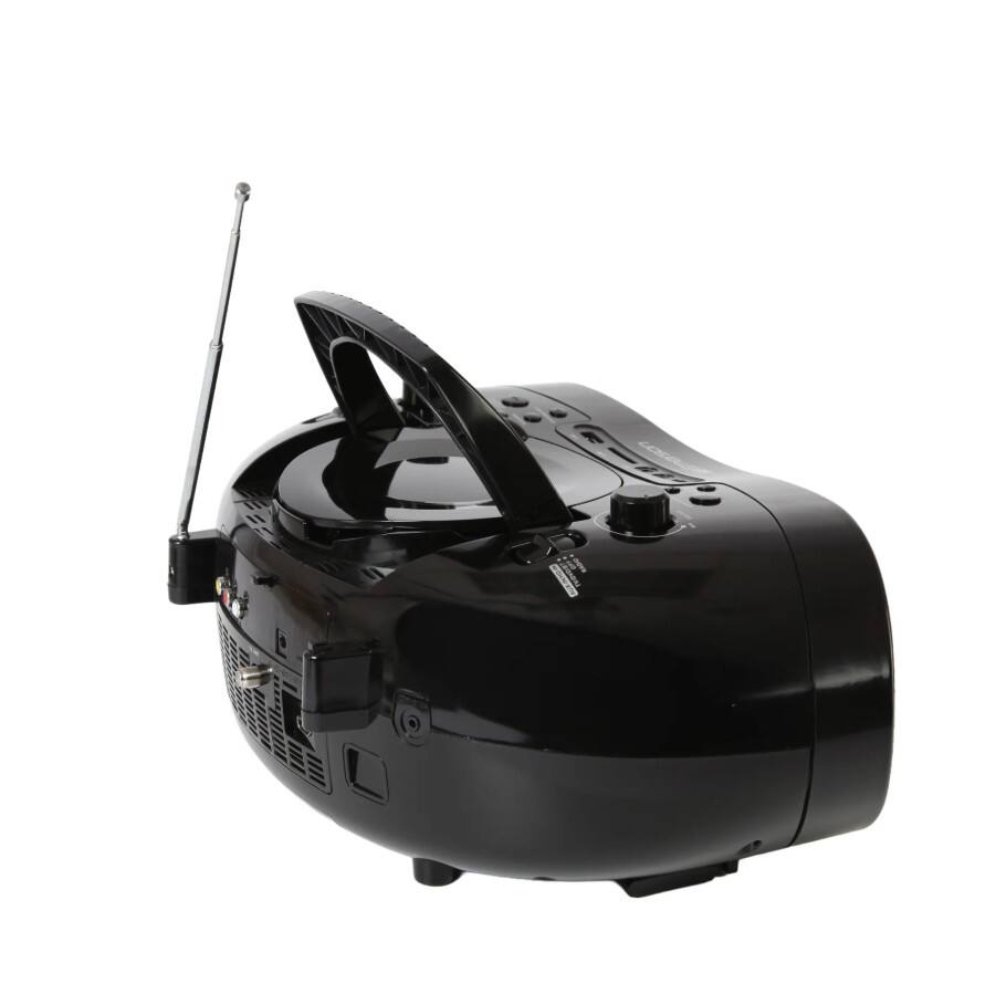 Back. Emerson - Emerson EDL-2901 Bluetooth Boombox TV & DVD Player with 9'' LCD Screen and Radio - bBlack.