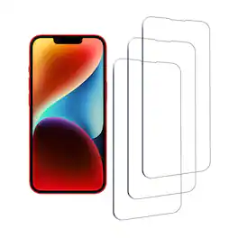 Qixxronics - 3-PACK for iPhone 13 mini Tempered Glass Screen Protector, Anti-Scratch, fits iPhone 13 mini - Clear