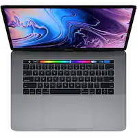 Apple - MacBook Pro 15" Refurbished 2880x1800 - Intel 8th Gen Core i7 with 16GB Memory - AMD Pro 560X - 512GBSSD - Space Gray - Front_Zoom